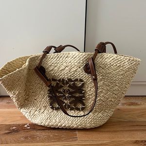 LOEWE STRAW TOTE BAG